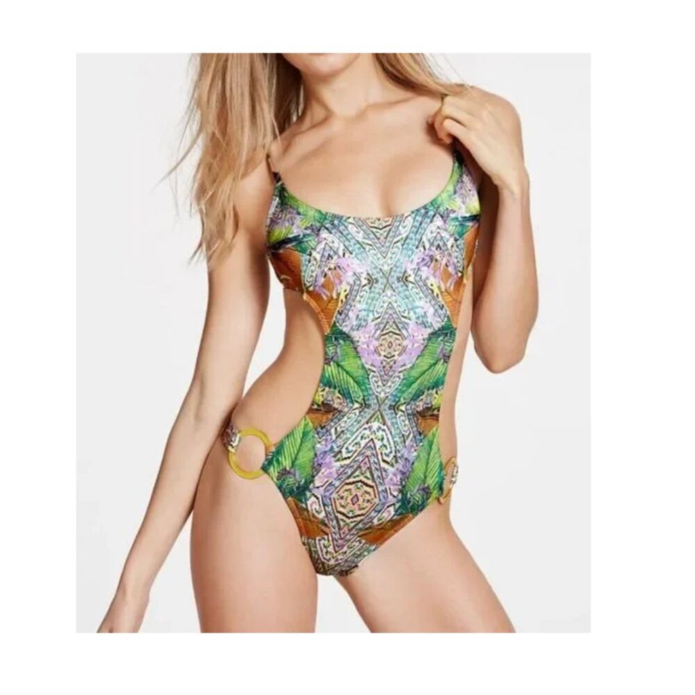 NWOT Victoria's Secret One Piece Monokini Palm Swimsuit